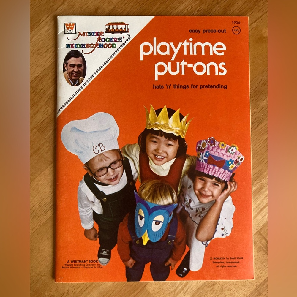 Vintage 1974 Mr. Roger’s Neighborhood dress up book